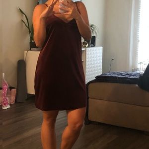 Velvet mini dress